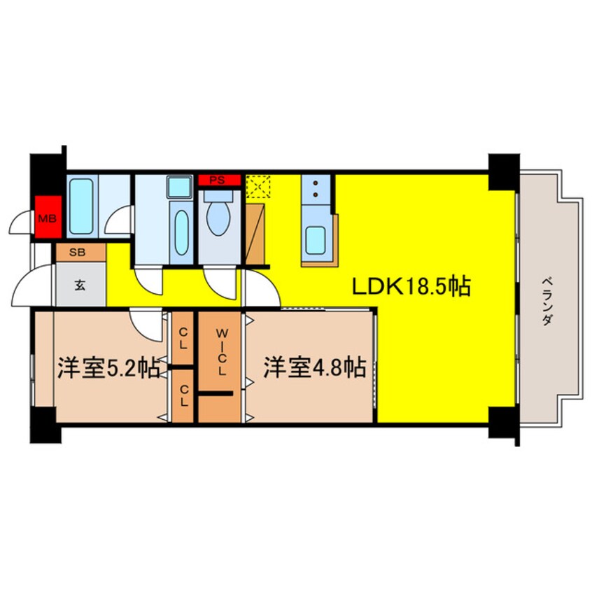 間取図 インプルーブ天満橋