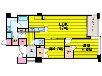 間取図 ビオール大阪大手前タワー