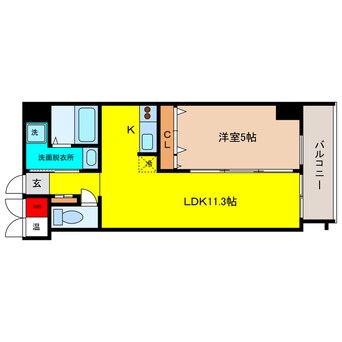 間取図 アルデールヒル内久宝寺