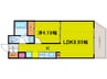 willDo谷町 1LDKの間取り