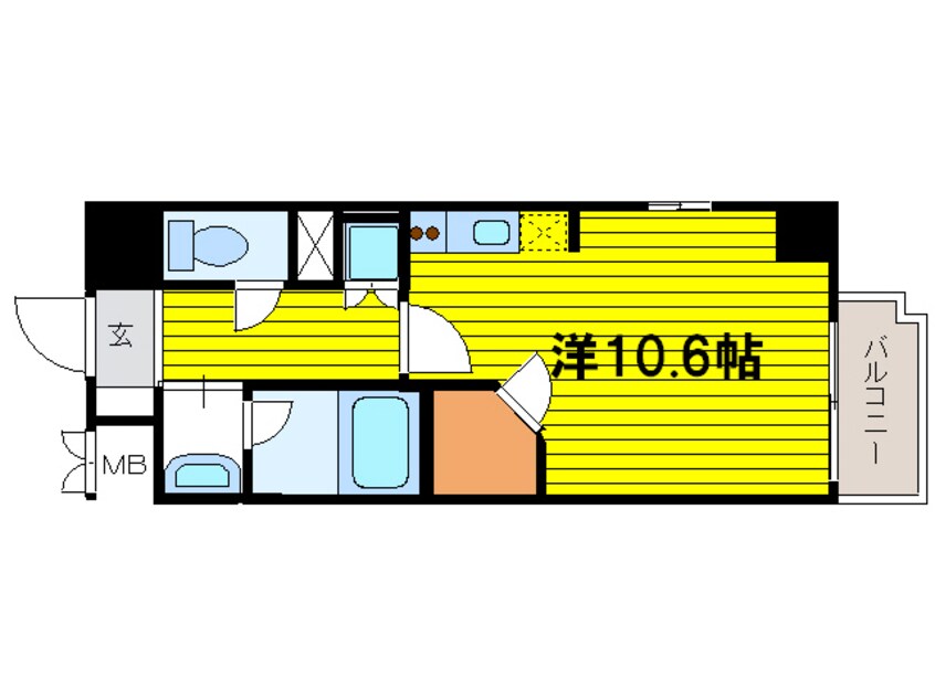 間取図 パークキューブ北浜