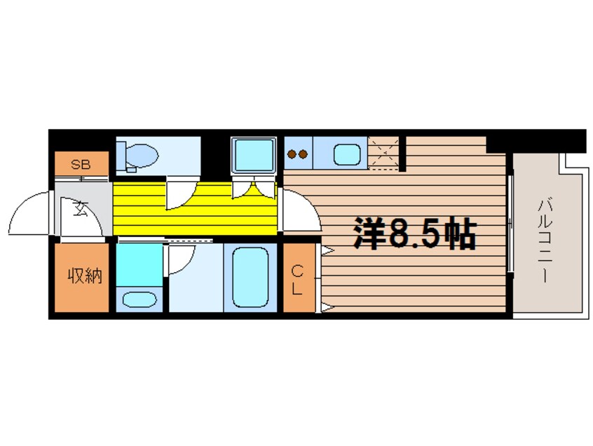 間取図 パークキューブ北浜