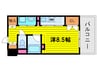 アーバンフラッツ瓦町 1Rの間取り