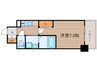 ミュプレ北浜 1Kの間取り