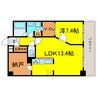 ＫＤＸ堺筋本町レジデンス 1LDK+Sの間取り
