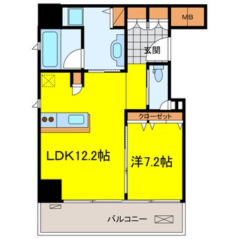 間取図 アーバネックス淀屋橋
