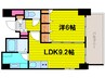 レジェンドール大阪天満Ｇ－residence 1LDKの間取り