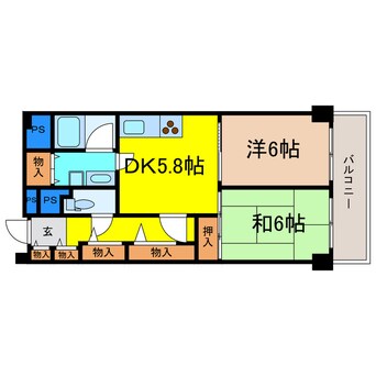 間取図 天満橋ニュースカイハイツ