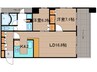 リーガルタワー大阪 2LDKの間取り
