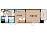 天満泉マンション 1DKの間取り