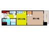 天満泉マンション 1DKの間取り