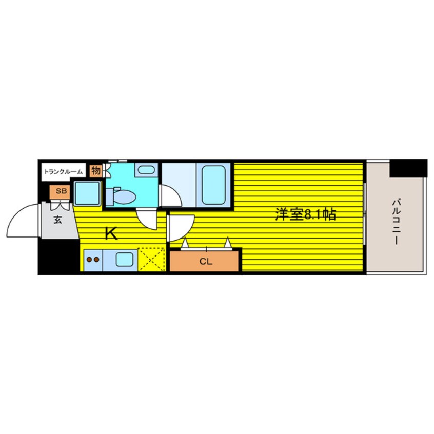 間取図 クレストフォルム大阪天満橋