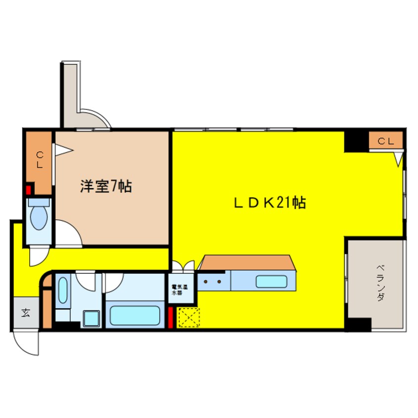 間取図 グレンパーク梅田北