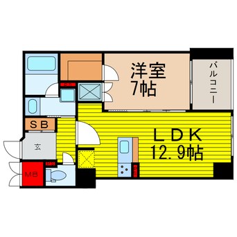 間取図 グレンパーク梅田北