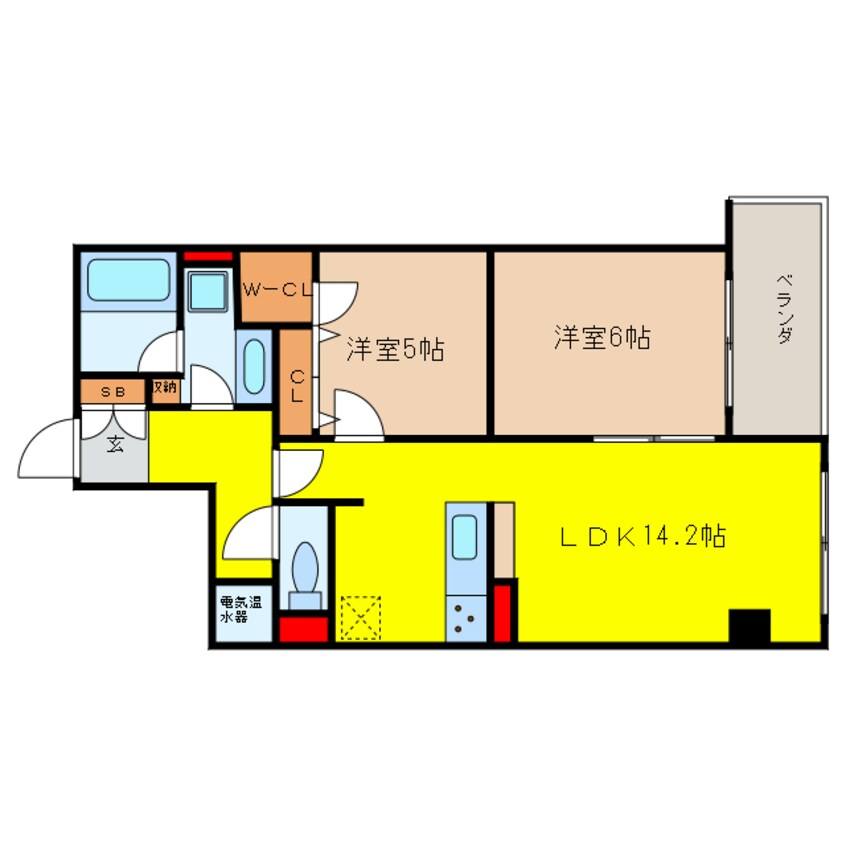 間取図 グレンパーク梅田北