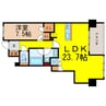 グレンパーク梅田北 1LDKの間取り
