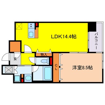 間取図 グレンパーク梅田北