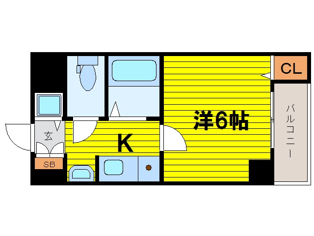 間取り図 グローディア天満橋（旧センティ天満橋）