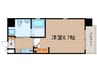 レジディア谷町 1Kの間取り