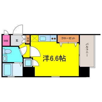 間取図 レジディア谷町