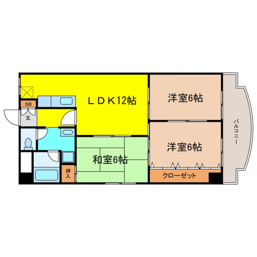 間取図 レトワール　トキワ