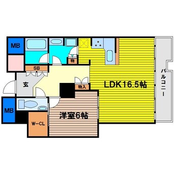 間取図 ザ・タワー大阪