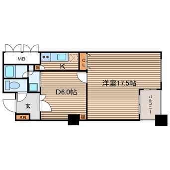 間取図 アルグラッド・ザ・タワー心斎橋