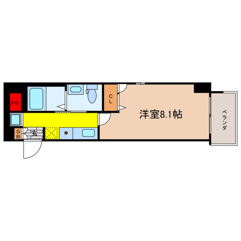 間取図 大阪メトロ谷町線/天満橋駅 徒歩3分 12階 築15年