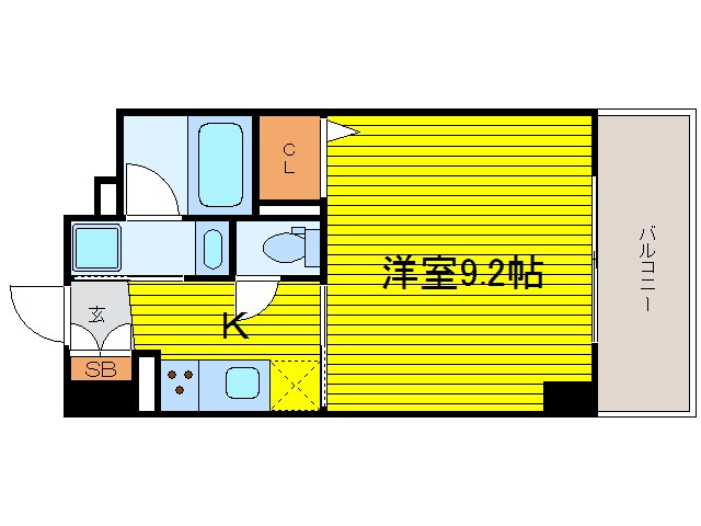 間取り図 学研都市線<片町線>・JR東西線/大阪天満宮駅 徒歩2分 7階 築16年