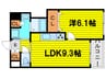 サーパス松屋町筋 1LDKの間取り
