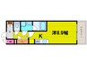 アーバネックス大阪城ＷＥＳＴ 1Rの間取り