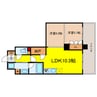 ビエラコート内久宝寺（旧　ルクレ内久宝寺） 2LDKの間取り