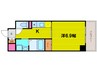 ドゥーエ本庄 1Kの間取り