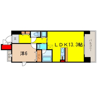 間取図 大阪メトロ堺筋線/堺筋本町駅 徒歩7分 7階 築16年