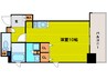 アーバネックス北浜 1Rの間取り