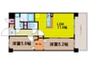 大阪環状線/大阪駅 徒歩10分 3階 築15年 2LDKの間取り