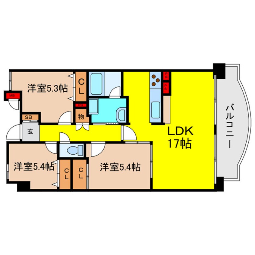 間取図 インプルーブ天満大手通