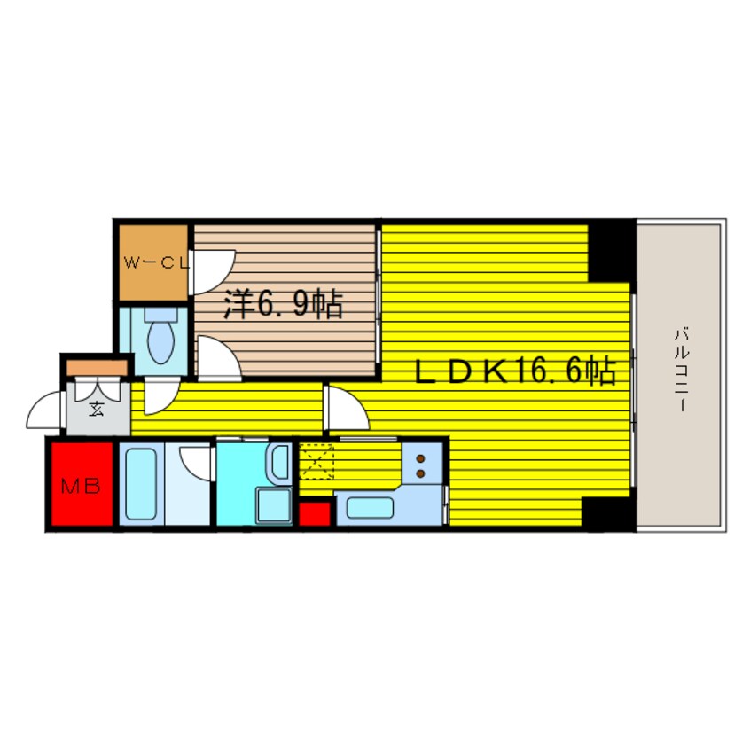 間取図 船場ミッドキューブ