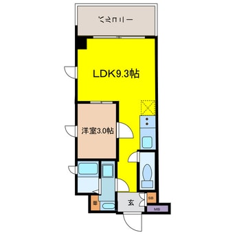 間取図 大阪メトロ谷町線/谷町六丁目駅 徒歩3分 3階 築15年