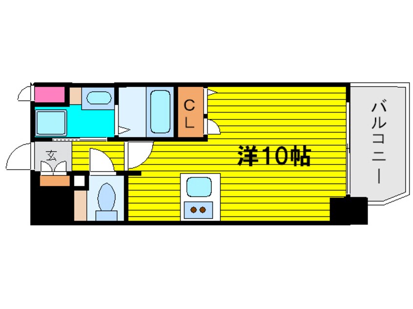 間取図 プレサンス天満橋アンジェ