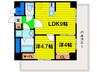 大阪メトロ御堂筋線/中津駅 徒歩7分 5階 築13年 2DKの間取り