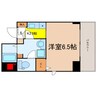 アクアプレイス東天満 1Kの間取り