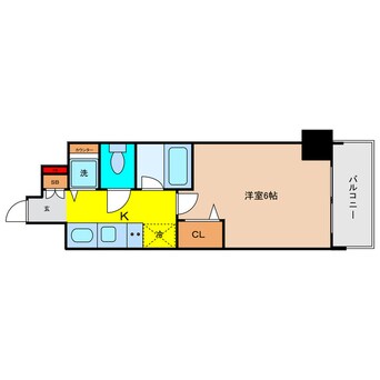 間取図 アドバンス大阪城レガーレ