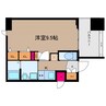 プレサンス谷町アルファ 1Kの間取り