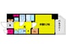 プレサンス谷町アルファ 1Kの間取り