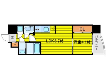 間取図 大阪メトロ堺筋線/堺筋本町駅 徒歩4分 3階 築13年