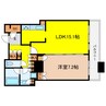 The Kitahama 1LDKの間取り