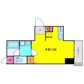 間取図 レジュールアッシュ大坂城ＷＥＳT