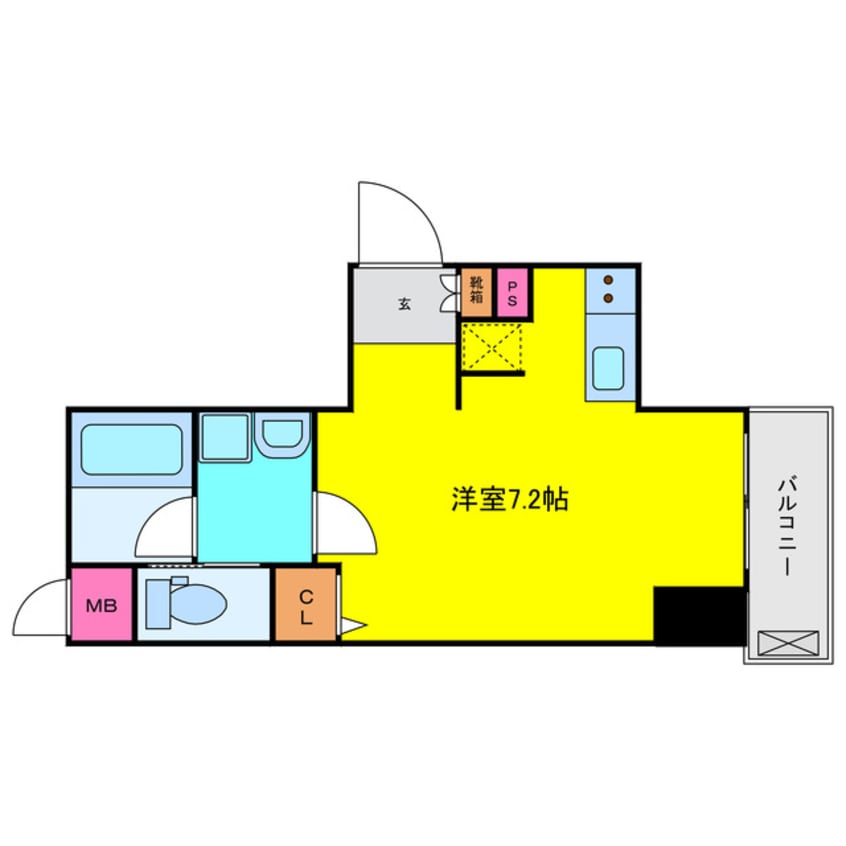 間取図 レジュールアッシュ大坂城ＷＥＳT