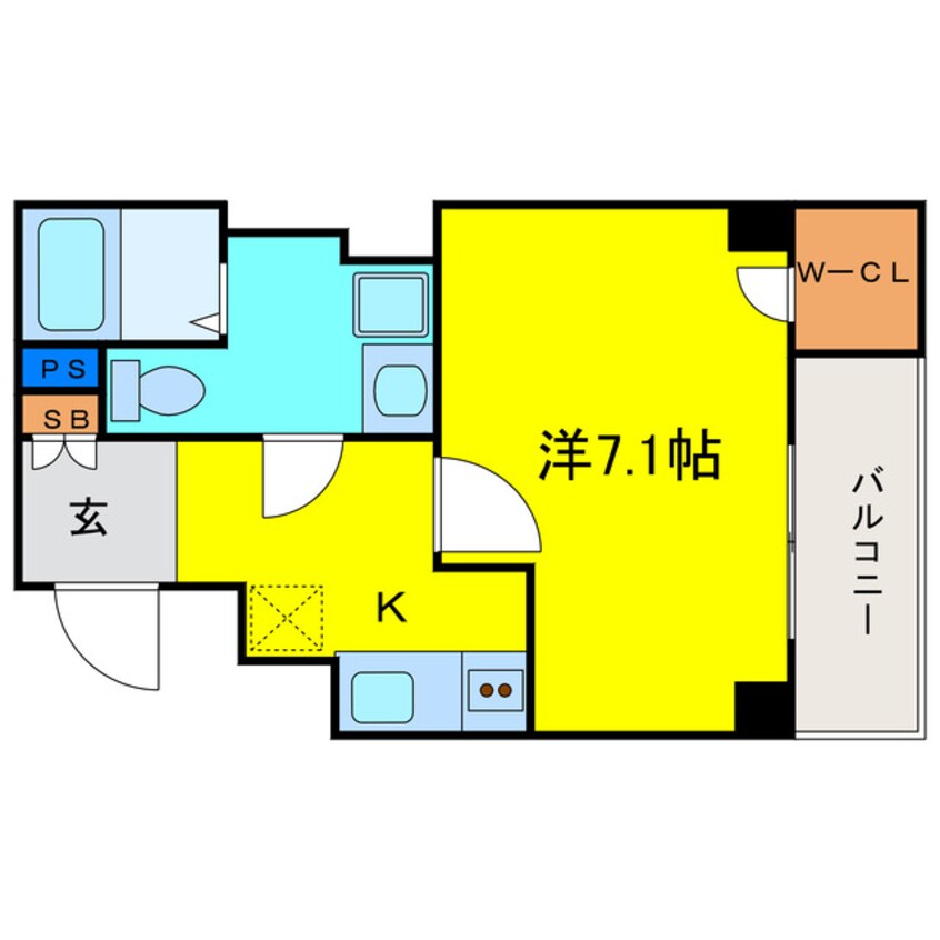 間取図 Core天満橋